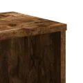 Bibliothèque chêne fumé 50x25x105 cm bois d'ingénierie