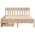Cadre de lit sans matelas 140x190 cm bois de pin massif
