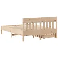 Cadre de lit sans matelas 140x190 cm bois de pin massif