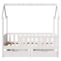 Cadre de lit enfant avec tiroirs sans matelas 70x140 cm bois
