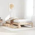 Cadre de lit sans matelas 90x190 cm bois de pin massif