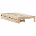 Cadre de lit sans matelas 90x190 cm bois de pin massif