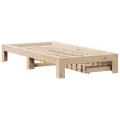 Cadre de lit sans matelas 90x190 cm bois de pin massif