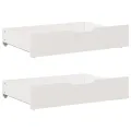 Cadre de lit sans matelas blanc 120x190 cm bois de pin massif