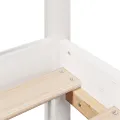 Cadre de lit sans matelas blanc 120x190 cm bois de pin massif