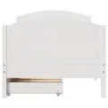 Cadre de lit sans matelas blanc 90x190 cm bois de pin massif