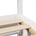 Cadre de lit sans matelas blanc 120x190 cm bois de pin massif