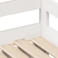 Lit de jour et tiroirs sans matelas blanc 90x200 cm bois massif