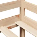 Lit de jour avec tiroirs sans matelas 90x200 cm bois massif