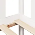 Lit de jour et tiroirs sans matelas blanc 90x200 cm bois massif