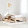 Cadre de lit sans matelas 90x200 cm bois de pin massif