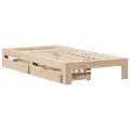 Cadre de lit sans matelas 90x200 cm bois de pin massif