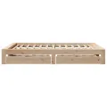 Cadre de lit sans matelas 150x200 cm bois de pin massif