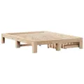 Cadre de lit sans matelas 150x200 cm bois de pin massif