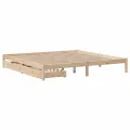 Cadre de lit sans matelas 200x200 cm bois massif de pin