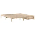 Cadre de lit sans matelas 200x200 cm bois massif de pin