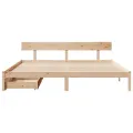 Cadre de lit sans matelas 200x200 cm bois massif de pin