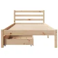 Cadre de lit sans matelas 90x200 cm bois de pin massif