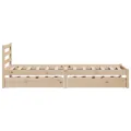 Cadre de lit sans matelas 90x200 cm bois de pin massif