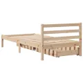 Cadre de lit sans matelas 90x200 cm bois de pin massif