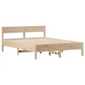 Cadre de lit sans matelas 140x200 cm bois massif de pin