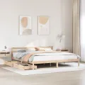 Cadre de lit sans matelas 200x200 cm bois massif de pin