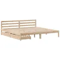 Cadre de lit sans matelas 200x200 cm bois massif de pin