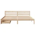 Cadre de lit sans matelas 200x200 cm bois massif de pin