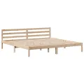 Cadre de lit sans matelas 200x200 cm bois massif de pin