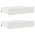 Cadre de lit sans matelas blanc 160x200 cm bois de pin massif