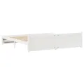 Cadre de lit sans matelas blanc 160x200 cm bois de pin massif