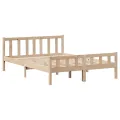 Cadre de lit sans matelas 160x200 cm bois massif de pin