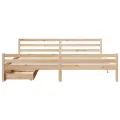 Cadre de lit sans matelas 200x200 cm bois massif de pin
