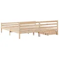 Cadre de lit sans matelas 200x200 cm bois massif de pin