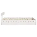 Cadre de lit sans matelas blanc 140x200 cm bois de pin massif