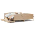 Cadre de lit sans matelas 160x200 cm bois massif de pin
