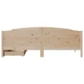 Cadre de lit sans matelas 160x200 cm bois massif de pin