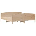 Cadre de lit sans matelas 160x200 cm bois massif de pin