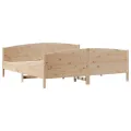 Cadre de lit sans matelas 160x200 cm bois massif de pin