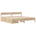Cadre de lit sans matelas 180x200 cm bois massif de pin