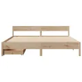 Cadre de lit sans matelas 180x200 cm bois massif de pin