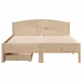Cadre de lit sans matelas 140x200 cm bois massif de pin