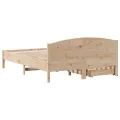 Cadre de lit sans matelas 140x200 cm bois massif de pin