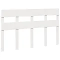 Cadre de lit sans matelas blanc 120x200 cm bois de pin massif