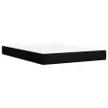 cadre de lit avec matelas Noir 140x190 cm Tissu