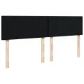 cadre de lit avec matelas Noir 140x200 cm Tissu