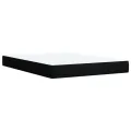 cadre de lit avec matelas Noir 140x200 cm Tissu