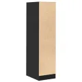 Armoire d'apothicaire noir 30x41x118 cm bois d'ingénierie