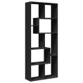 Étagère séparatrice de pièce noir 67x25x161,5 cm