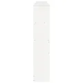 Tête de lit avec rangement blanc 180 cm bois massif de pin